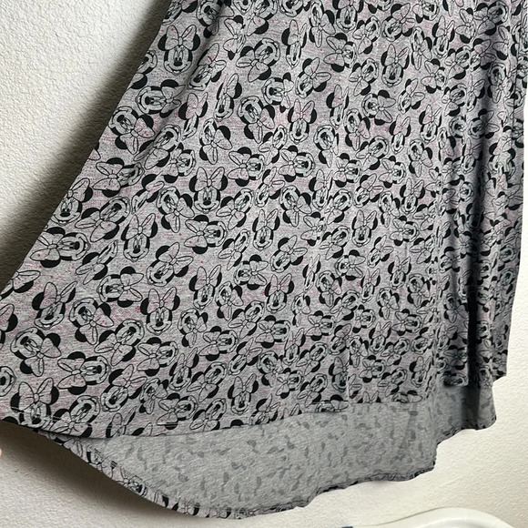 LulaRoe Minnie Mouse Flowy Midi Dress Short Sleeve Womens Size Small - Picture 4 of 9